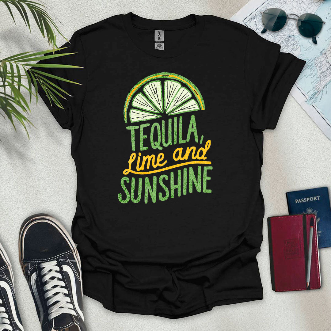 Tequila, Lime & Sunshine T-Shirt - Wander Wears | Explore in Style - Adventure & Travel Apparel