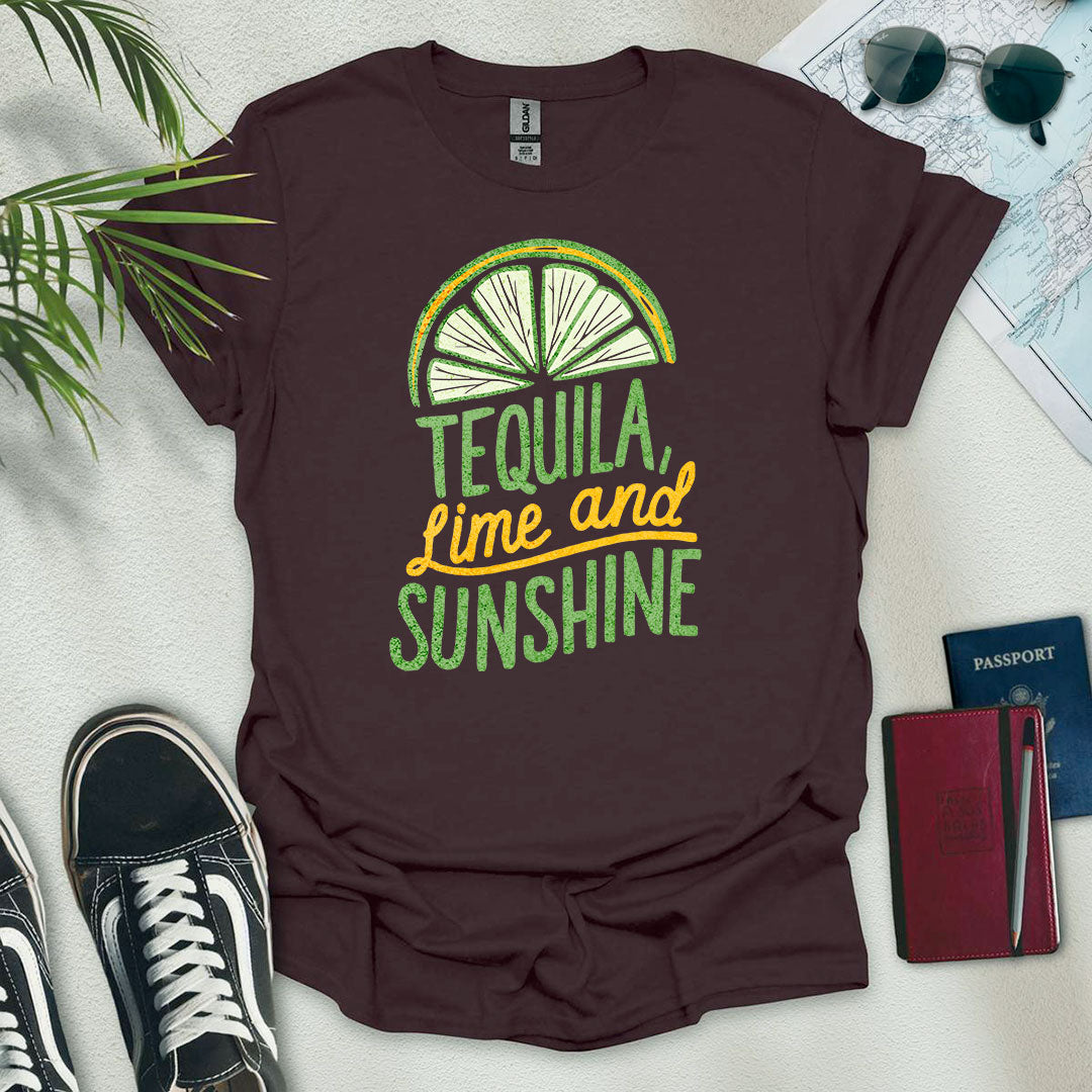 Tequila, Lime & Sunshine T-Shirt - Wander Wears | Explore in Style - Adventure & Travel Apparel