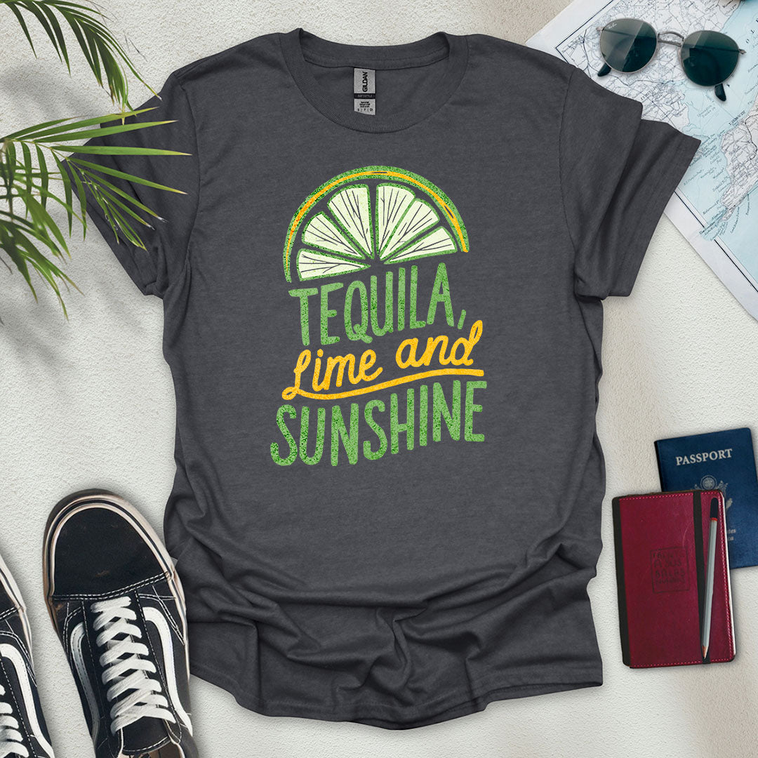 Tequila, Lime & Sunshine T-Shirt - Wander Wears | Explore in Style - Adventure & Travel Apparel