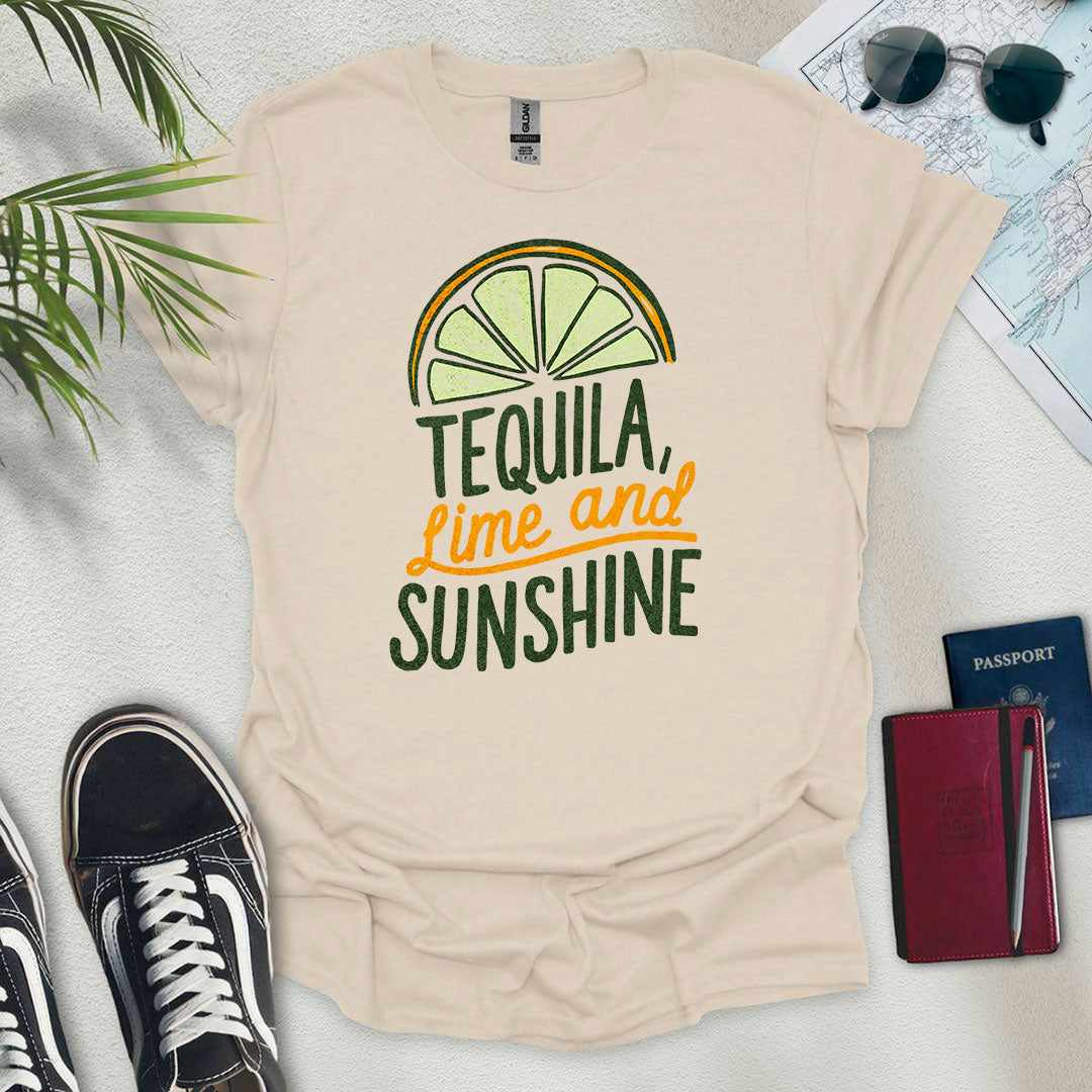 Tequila, Lime & Sunshine T-Shirt - Wander Wears | Explore in Style - Adventure & Travel Apparel