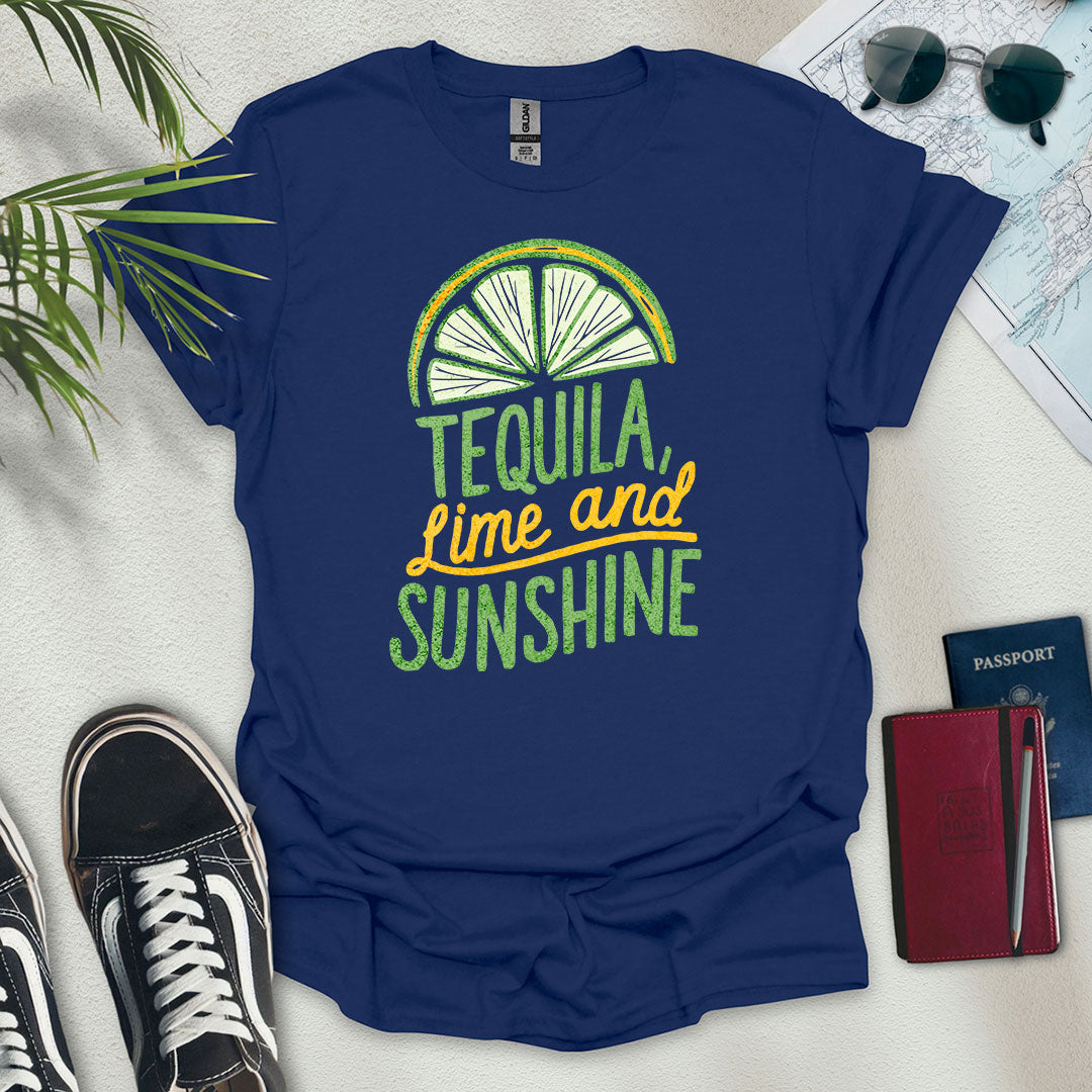 Tequila, Lime & Sunshine T-Shirt - Wander Wears | Explore in Style - Adventure & Travel Apparel