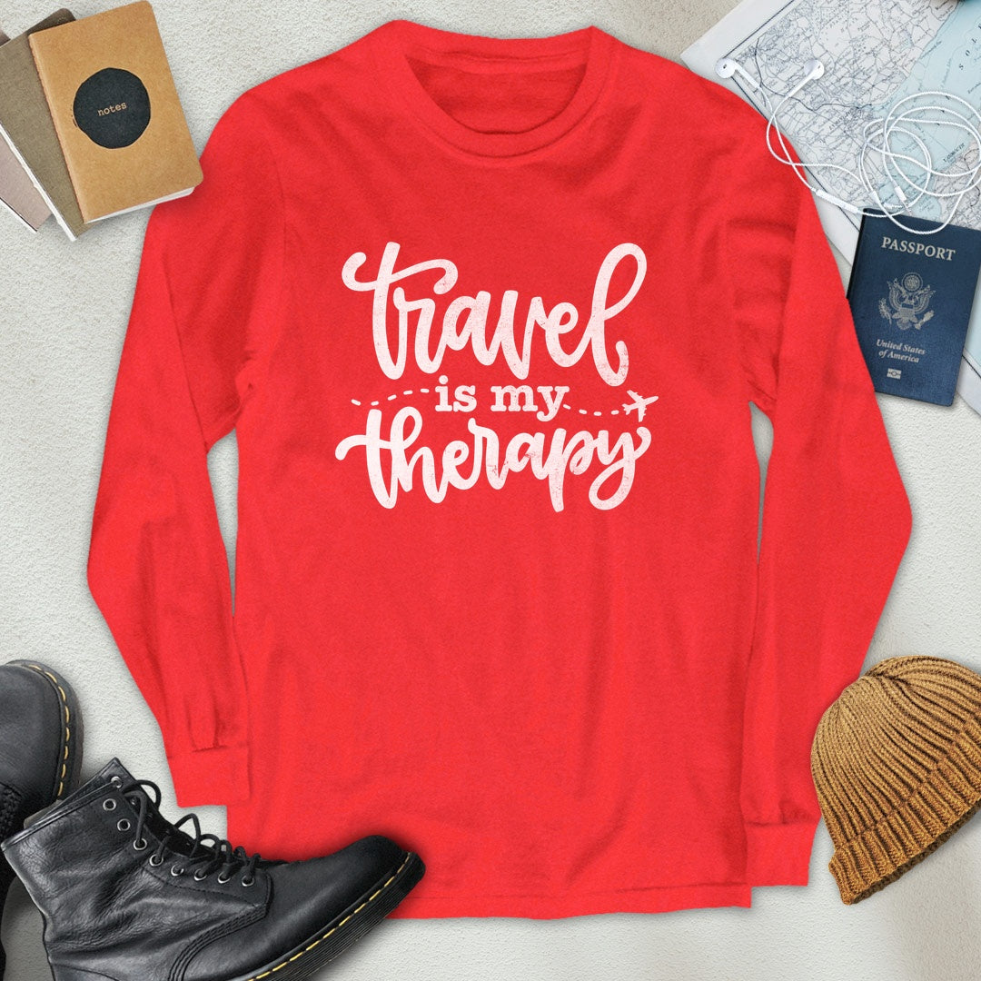 Travel is My Therapy Long Sleeve
