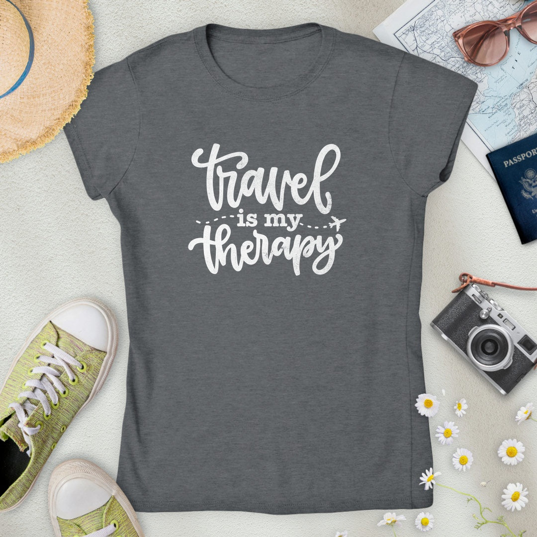 Travel is My Therapy Women’s T-Shirt