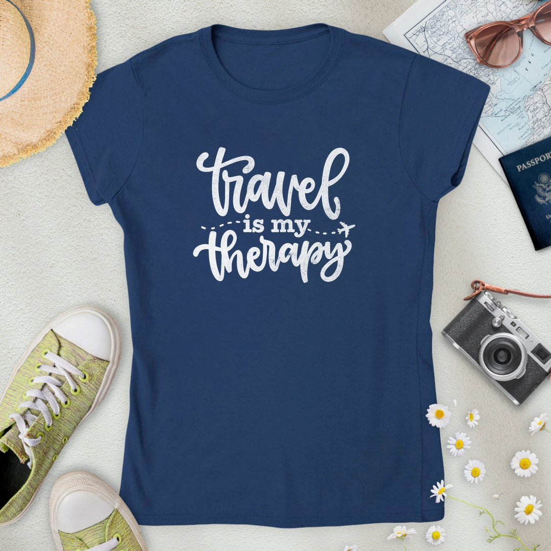 Travel is My Therapy Women’s T-Shirt