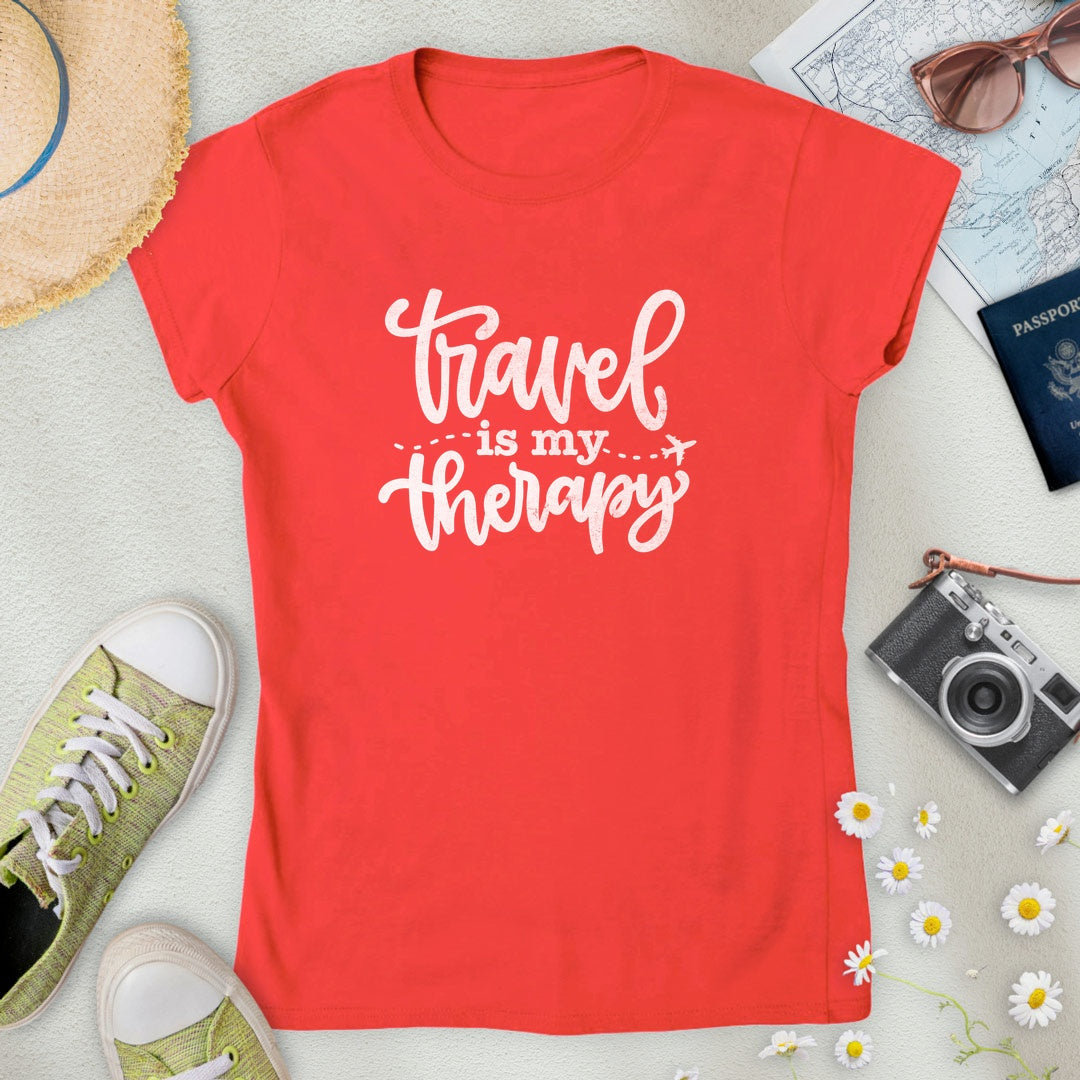 Travel is My Therapy Women’s T-Shirt