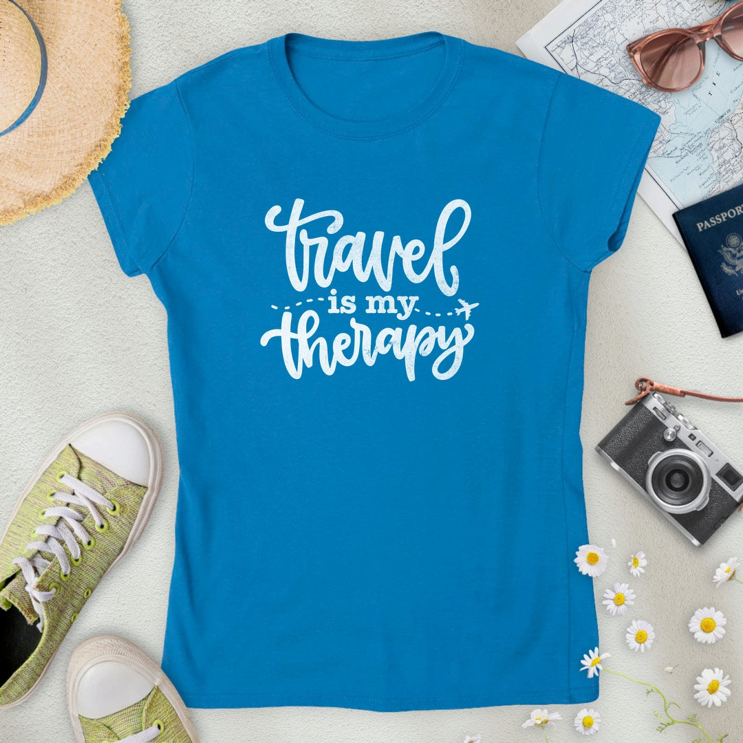 Travel is My Therapy Women’s T-Shirt