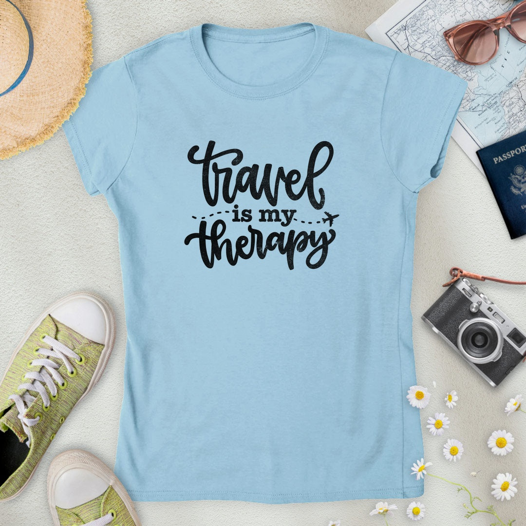 Travel is My Therapy Women’s T-Shirt