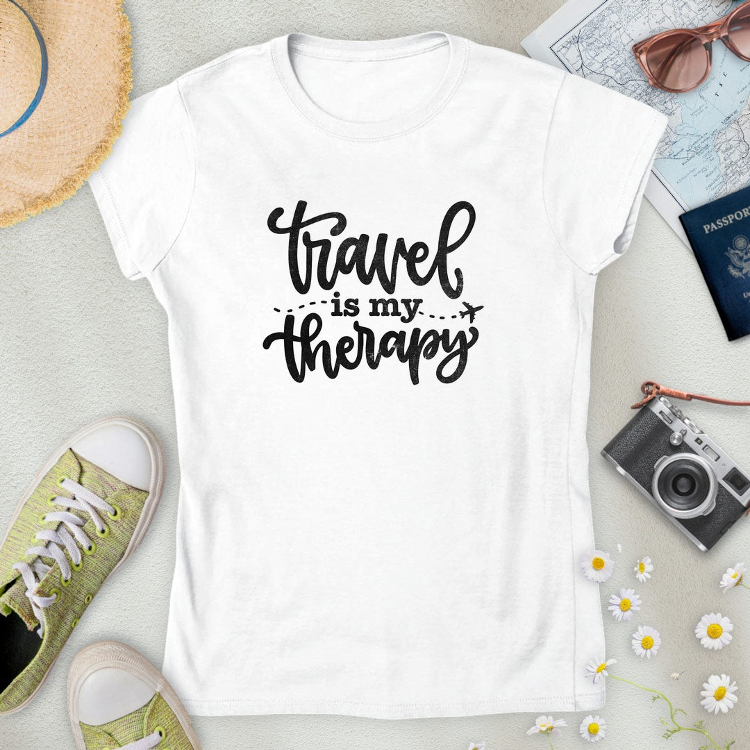 Travel is My Therapy Women’s T-Shirt