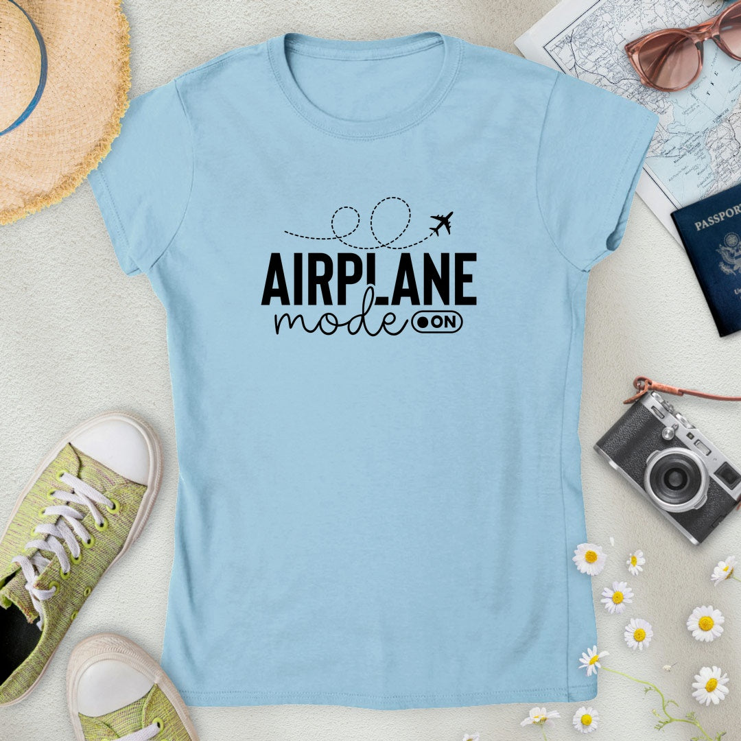Airplane Mode On Minimalist Women’s T-Shirt