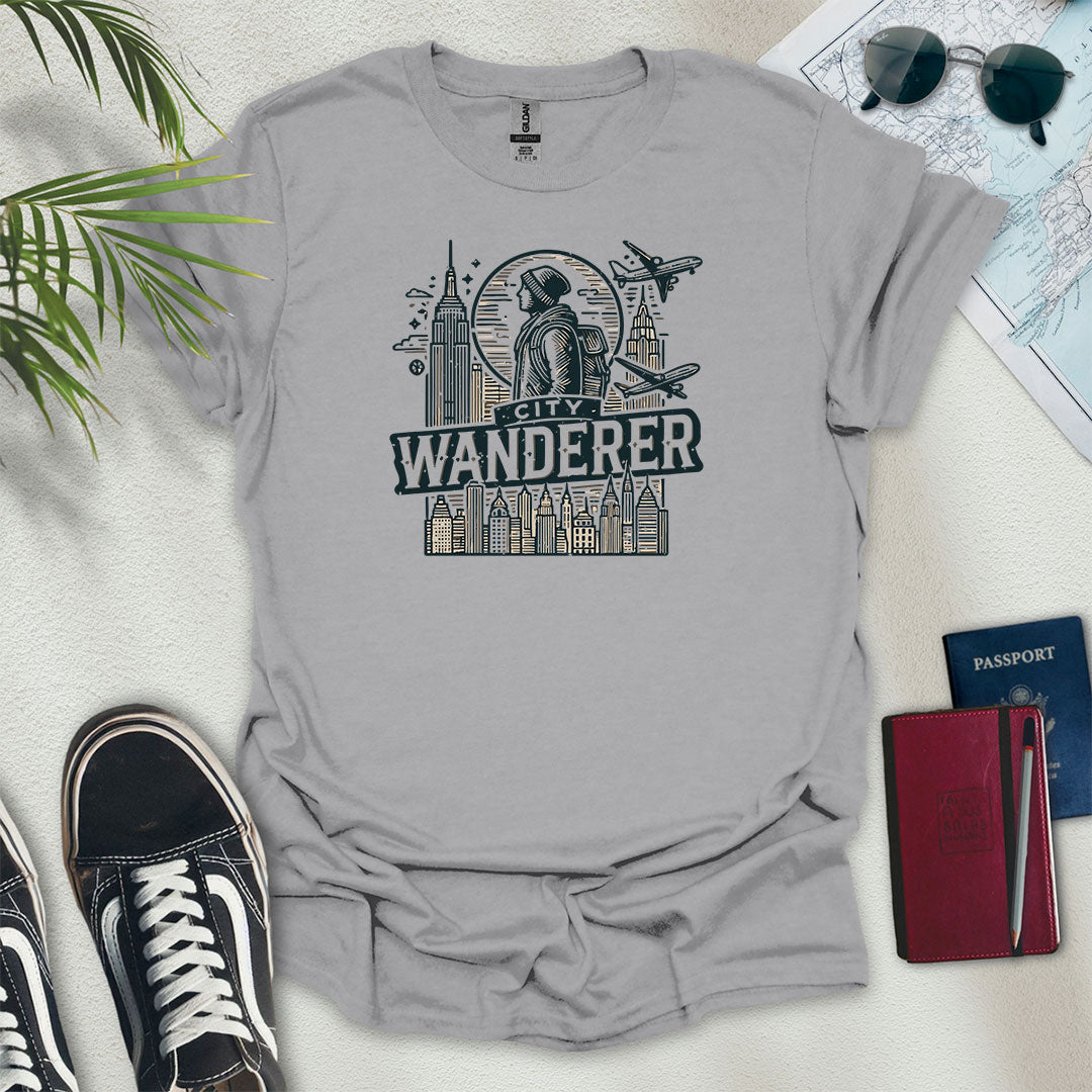 City Wanderer T-Shirt - Wander Wears | Explore in Style - Adventure & Travel Apparel