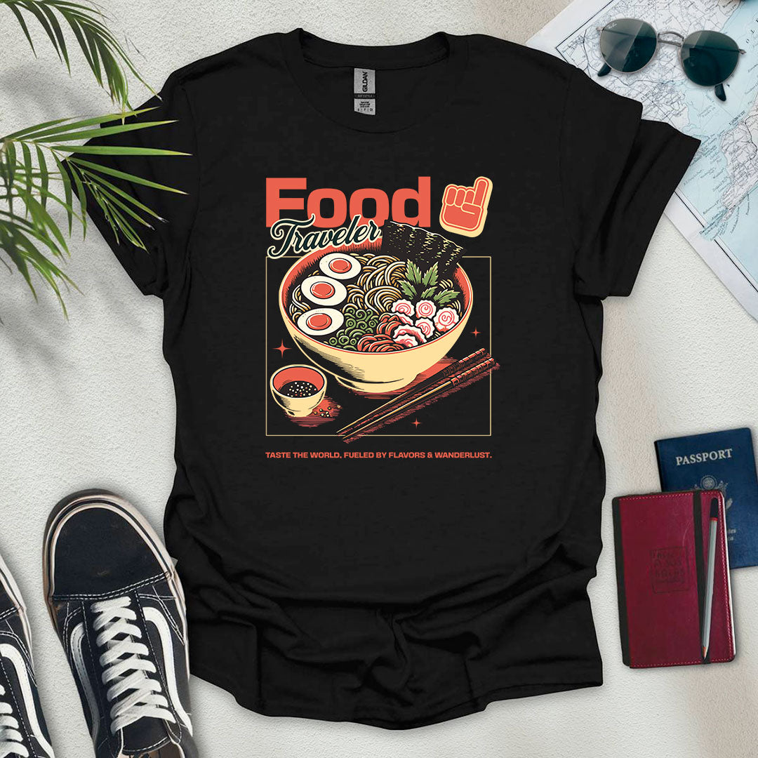 Food Traveler T-Shirt - Wander Wears | Explore in Style - Adventure & Travel Apparel