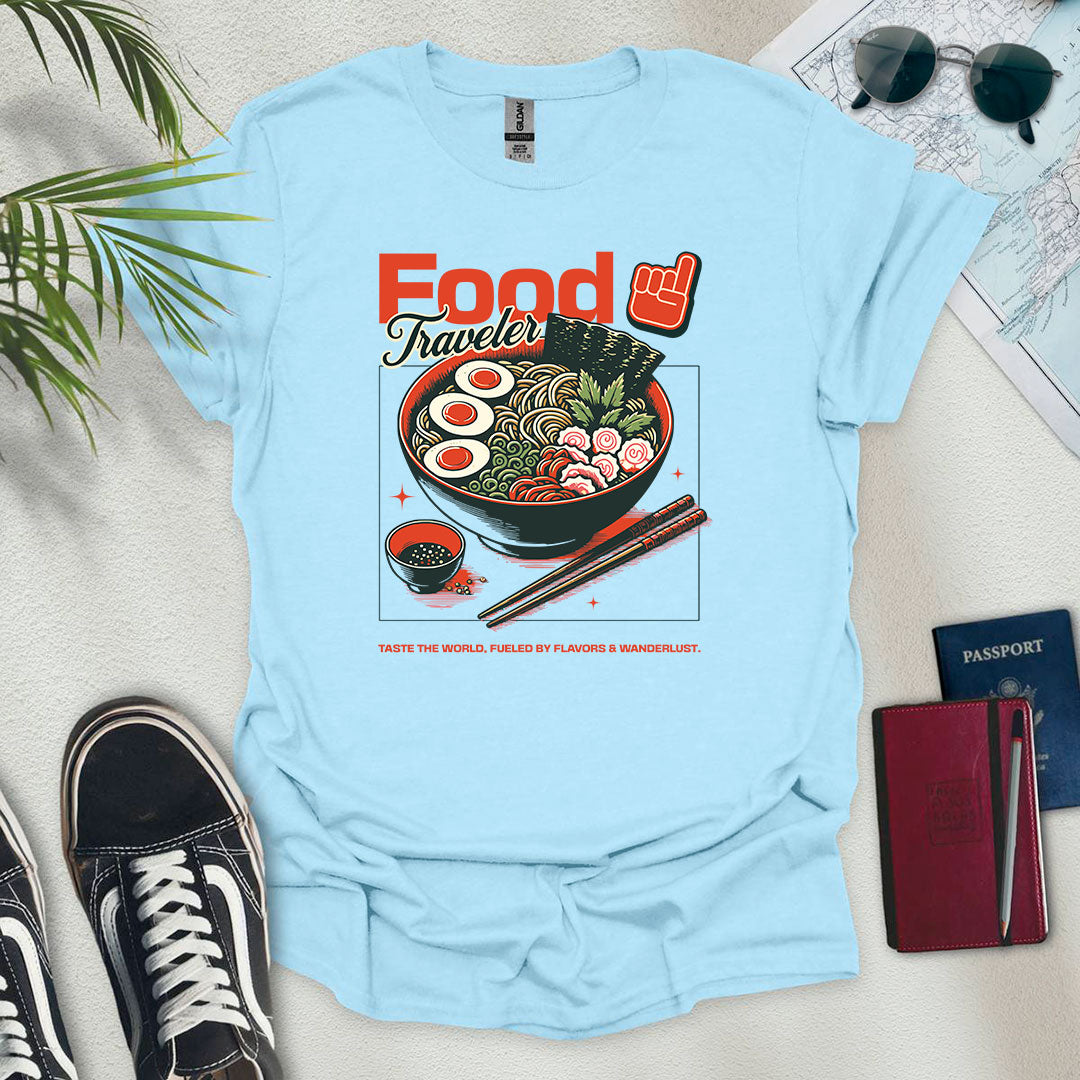 Food Traveler T-Shirt - Wander Wears | Explore in Style - Adventure & Travel Apparel