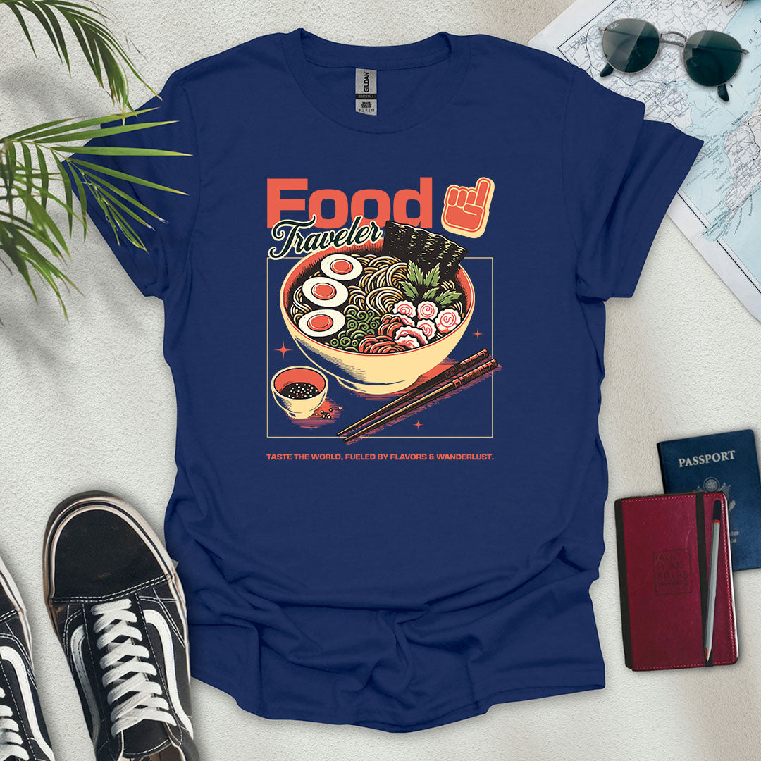 Food Traveler T-Shirt - Wander Wears | Explore in Style - Adventure & Travel Apparel