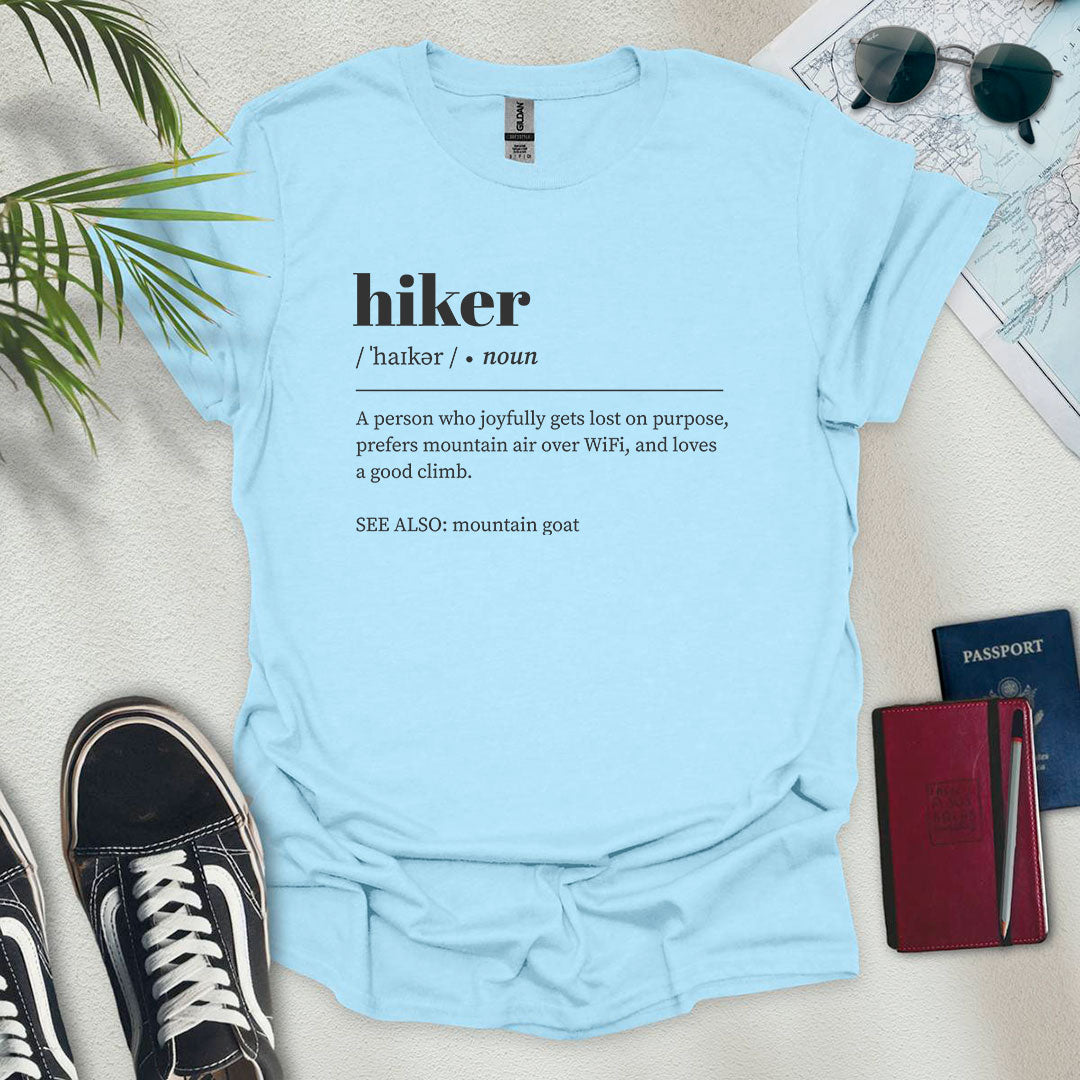 Hiker Definition T-Shirt - Wander Wears | Explore in Style - Adventure & Travel Apparel