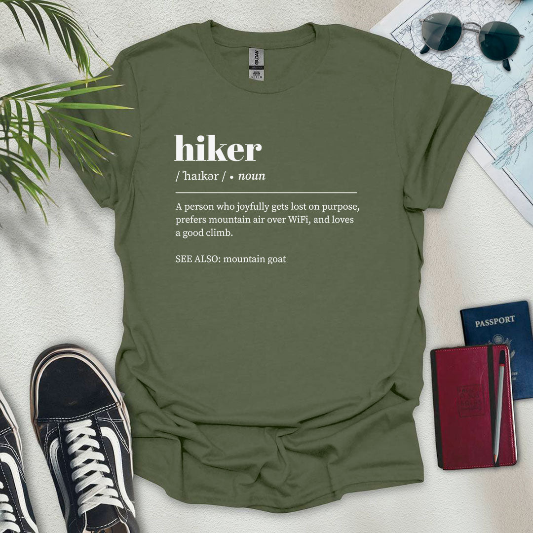 Hiker Definition T-Shirt - Wander Wears | Explore in Style - Adventure & Travel Apparel
