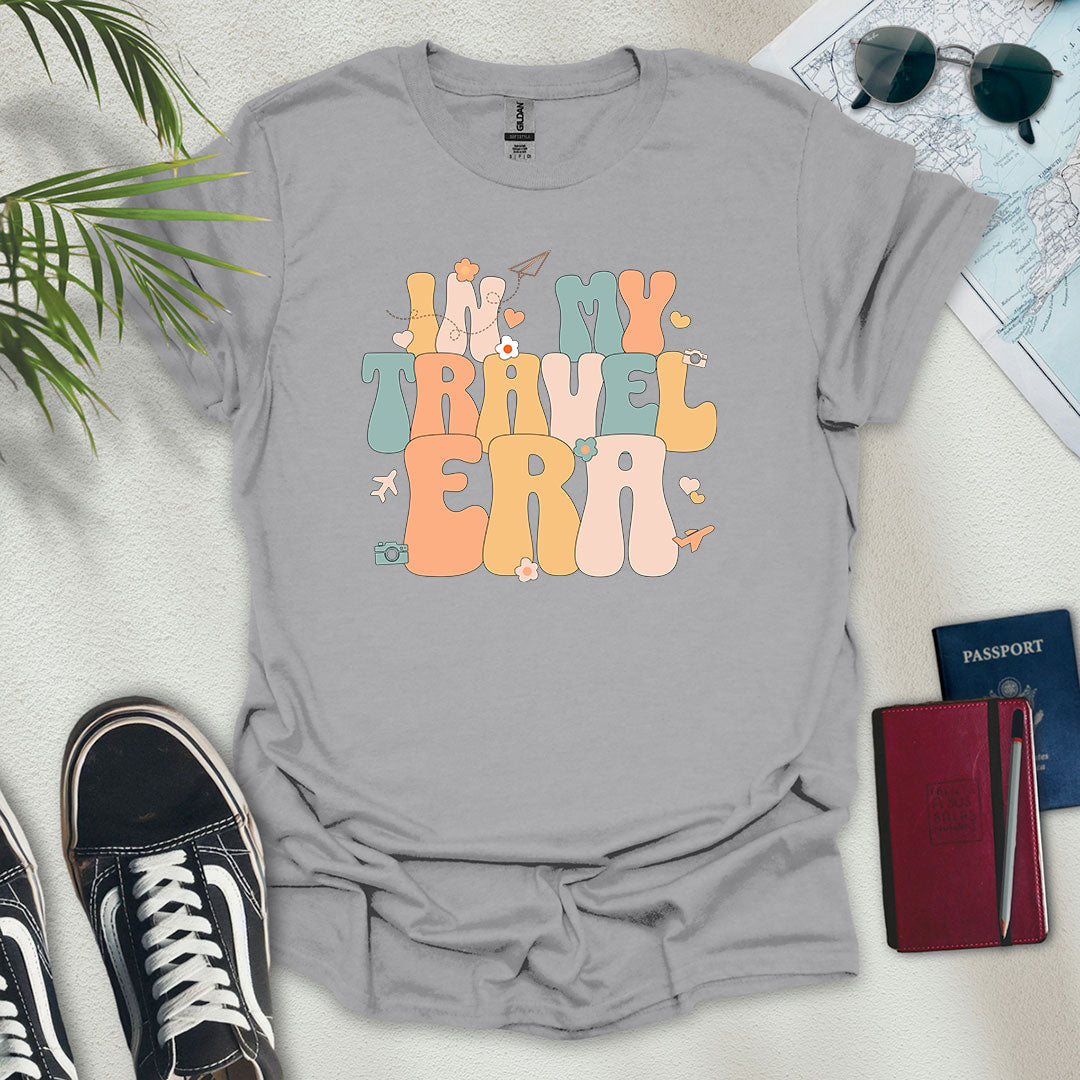 In My Travel Era T-Shirt - Wander Wears | Explore in Style - Adventure & Travel Apparel