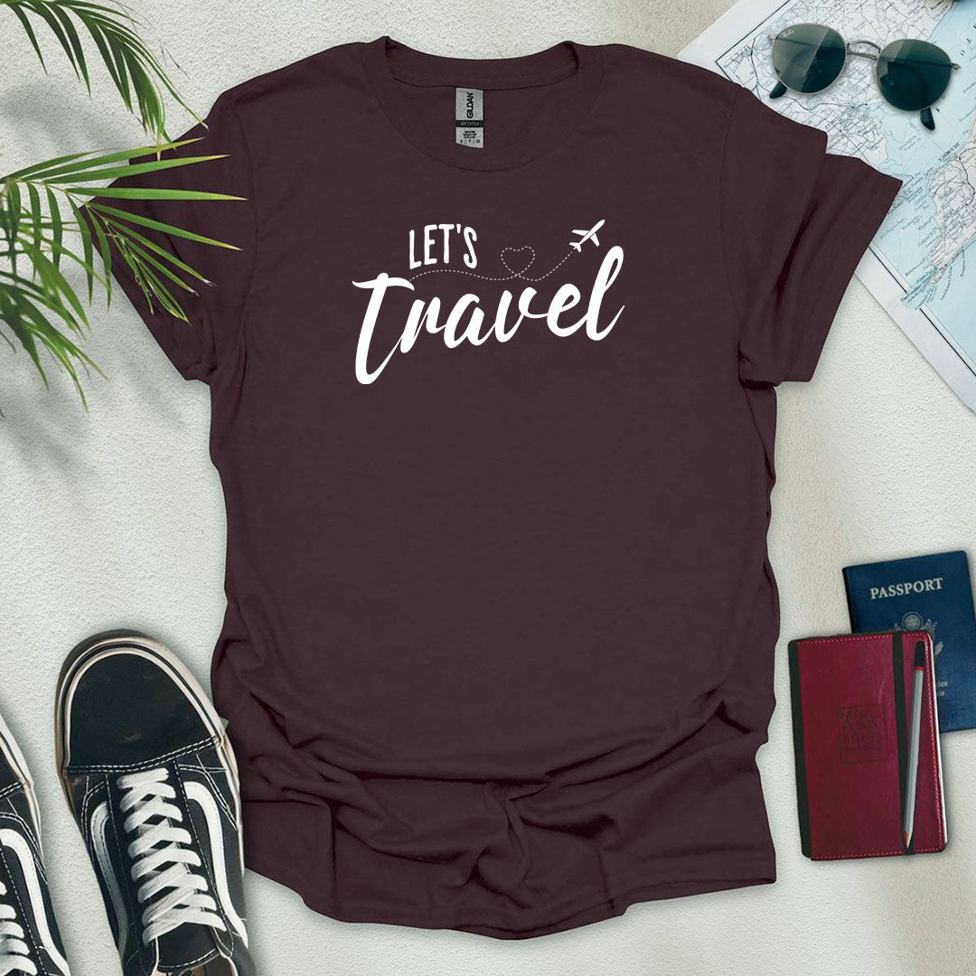Let's Travel T-Shirt - Wander Wears | Explore in Style - Adventure & Travel Apparel