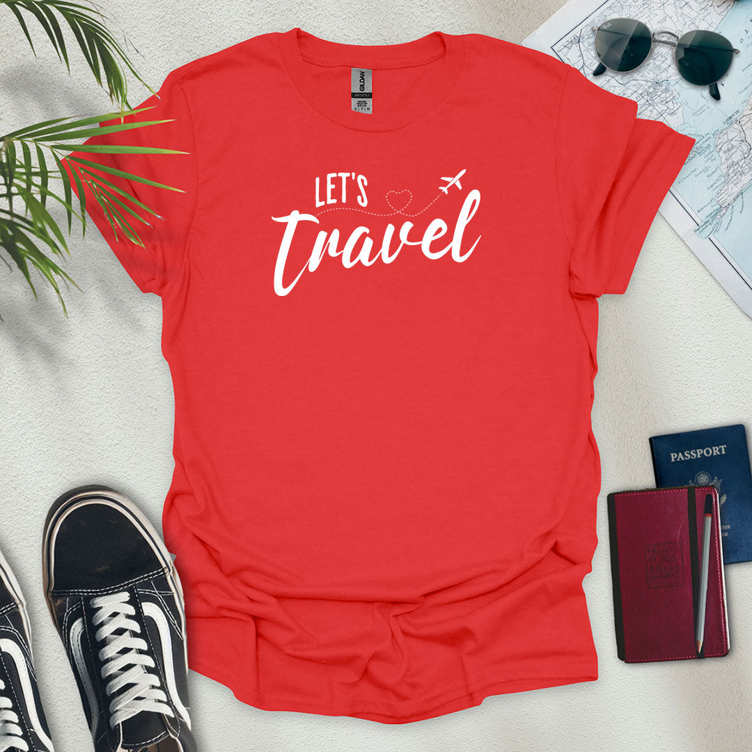 Let's Travel T-Shirt - Wander Wears | Explore in Style - Adventure & Travel Apparel