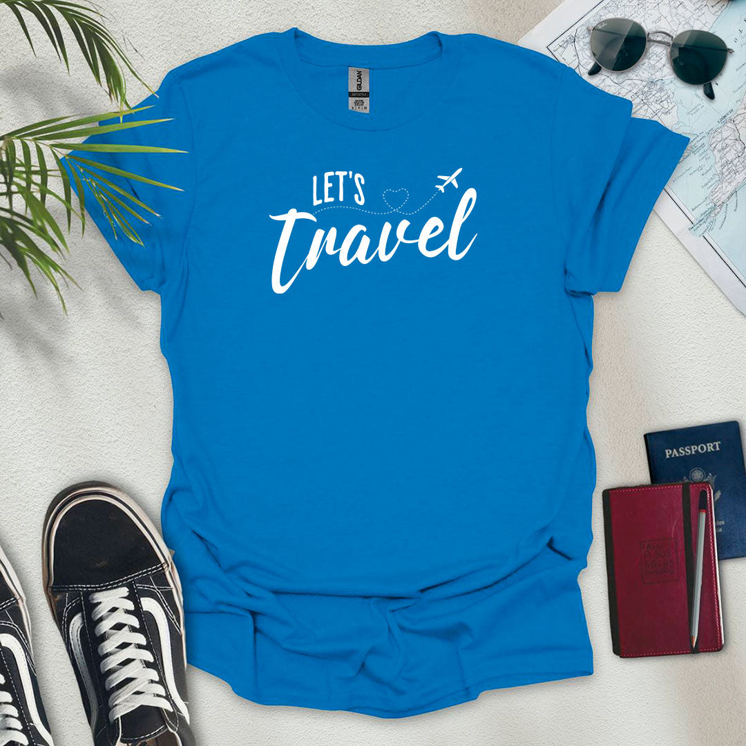 Let's Travel T-Shirt - Wander Wears | Explore in Style - Adventure & Travel Apparel