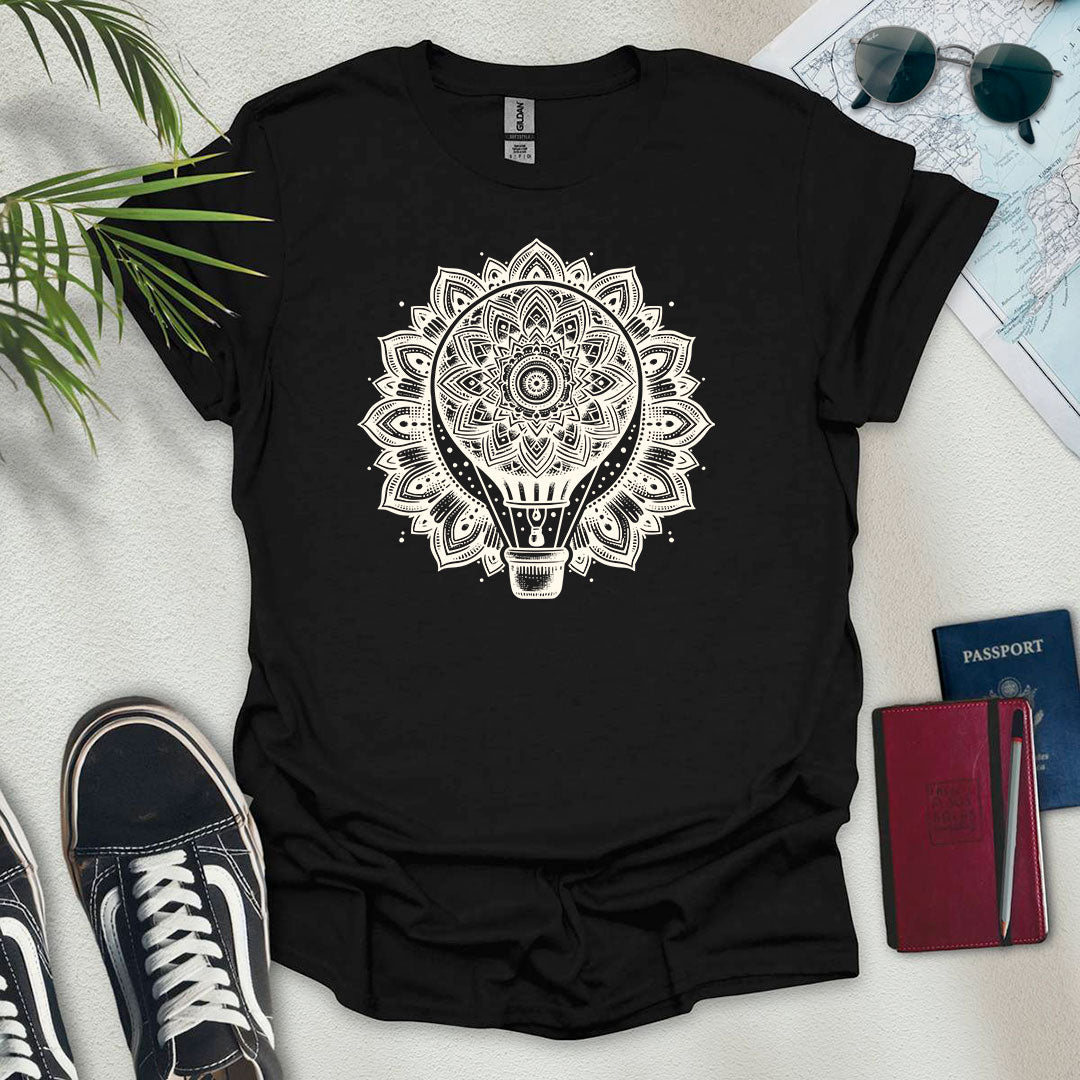 Mandala Air Balloon T-Shirt - Wander Wears | Explore in Style - Adventure & Travel Apparel