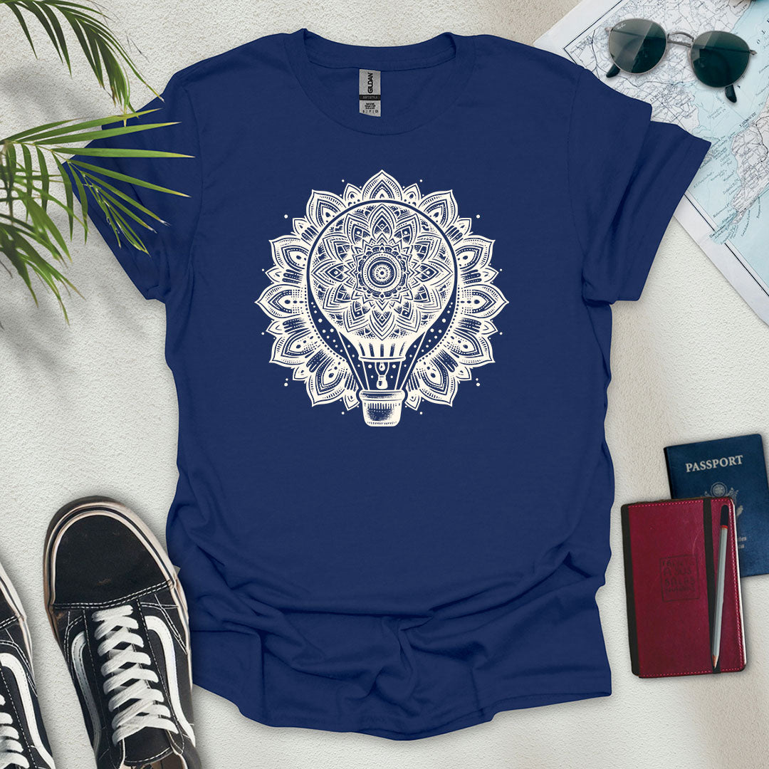 Mandala Air Balloon T-Shirt - Wander Wears | Explore in Style - Adventure & Travel Apparel