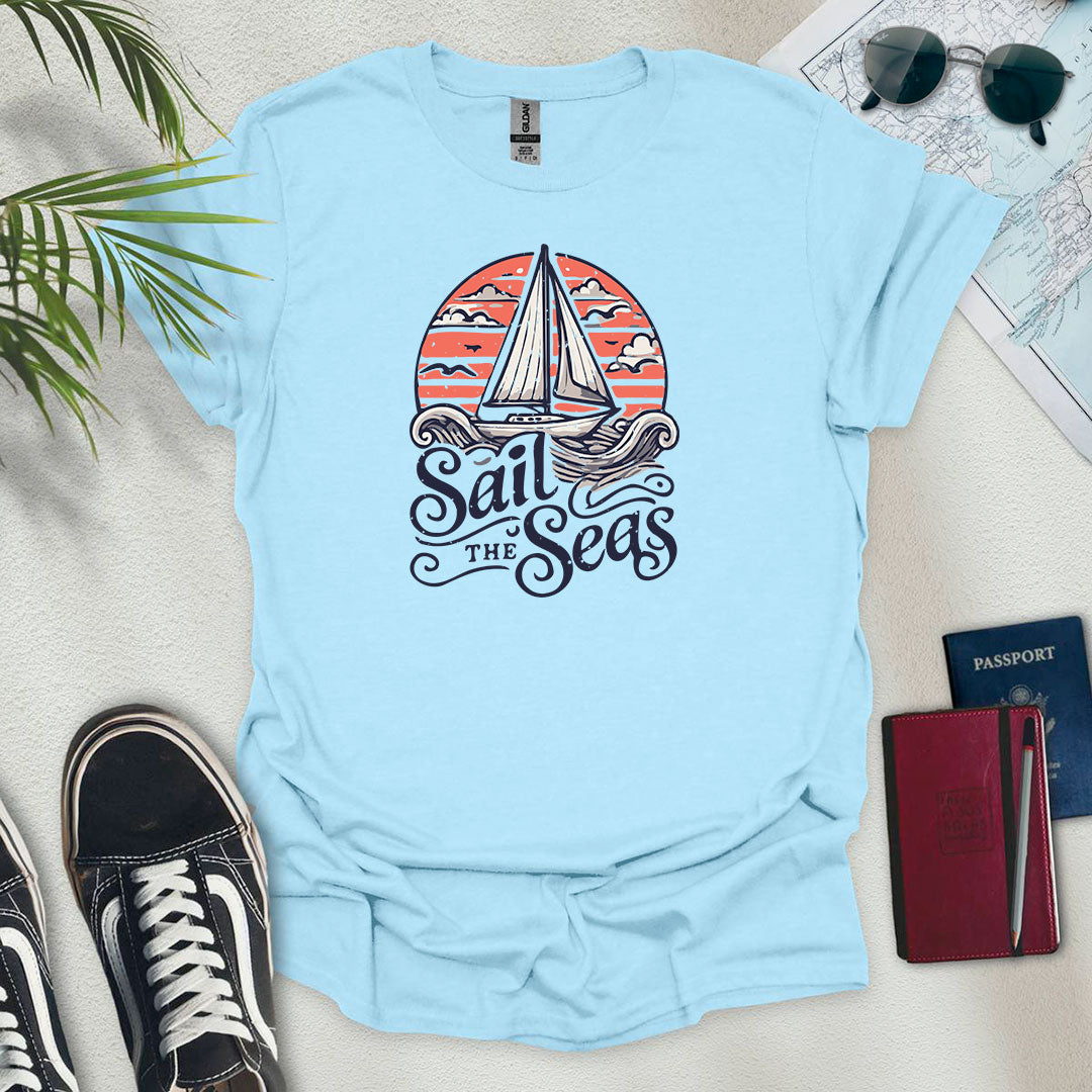 Sail the Seas T-Shirt - Wander Wears | Explore in Style - Adventure & Travel Apparel