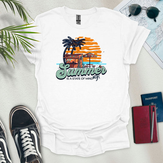 Summer is a State of Mind T-Shirt - Wander Wears | Explore in Style - Adventure & Travel Apparel