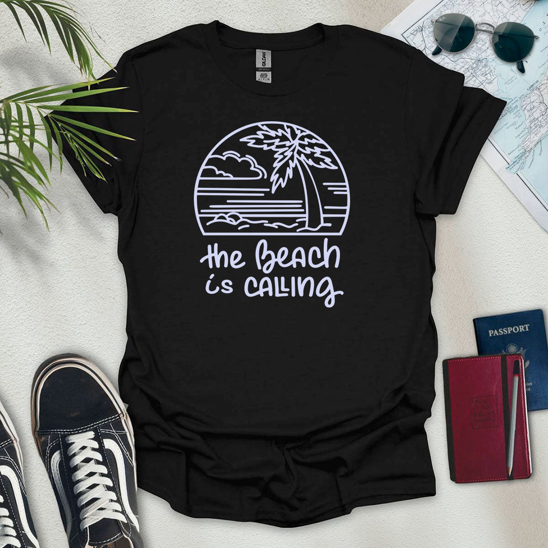 The Beach is Calling T-Shirt - Wander Wears | Explore in Style - Adventure & Travel Apparel