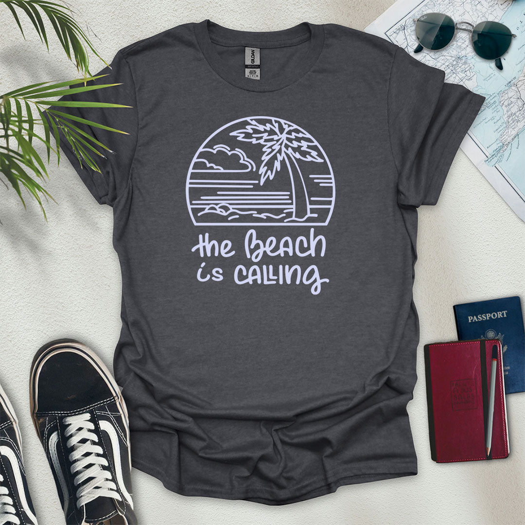 The Beach is Calling T-Shirt - Wander Wears | Explore in Style - Adventure & Travel Apparel
