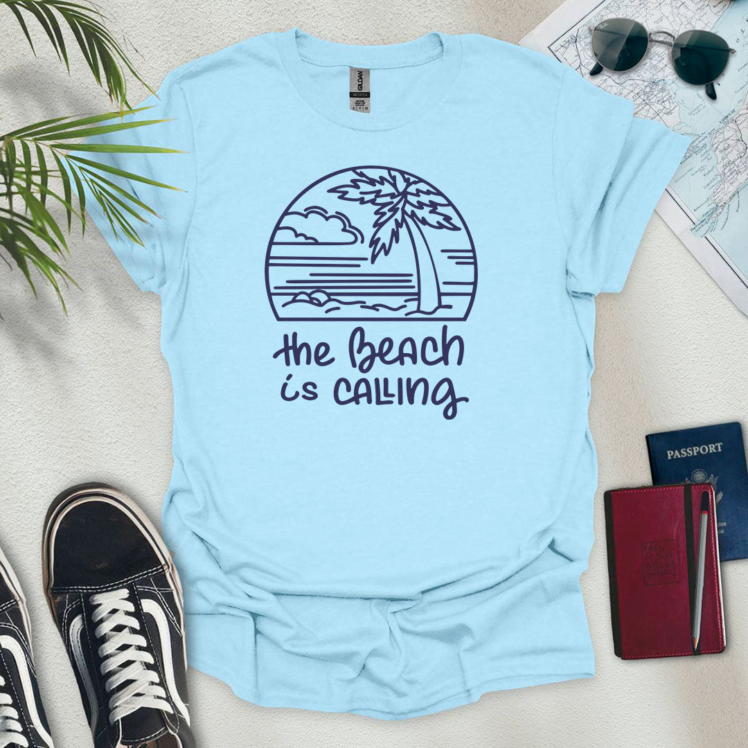 The Beach is Calling T-Shirt - Wander Wears | Explore in Style - Adventure & Travel Apparel