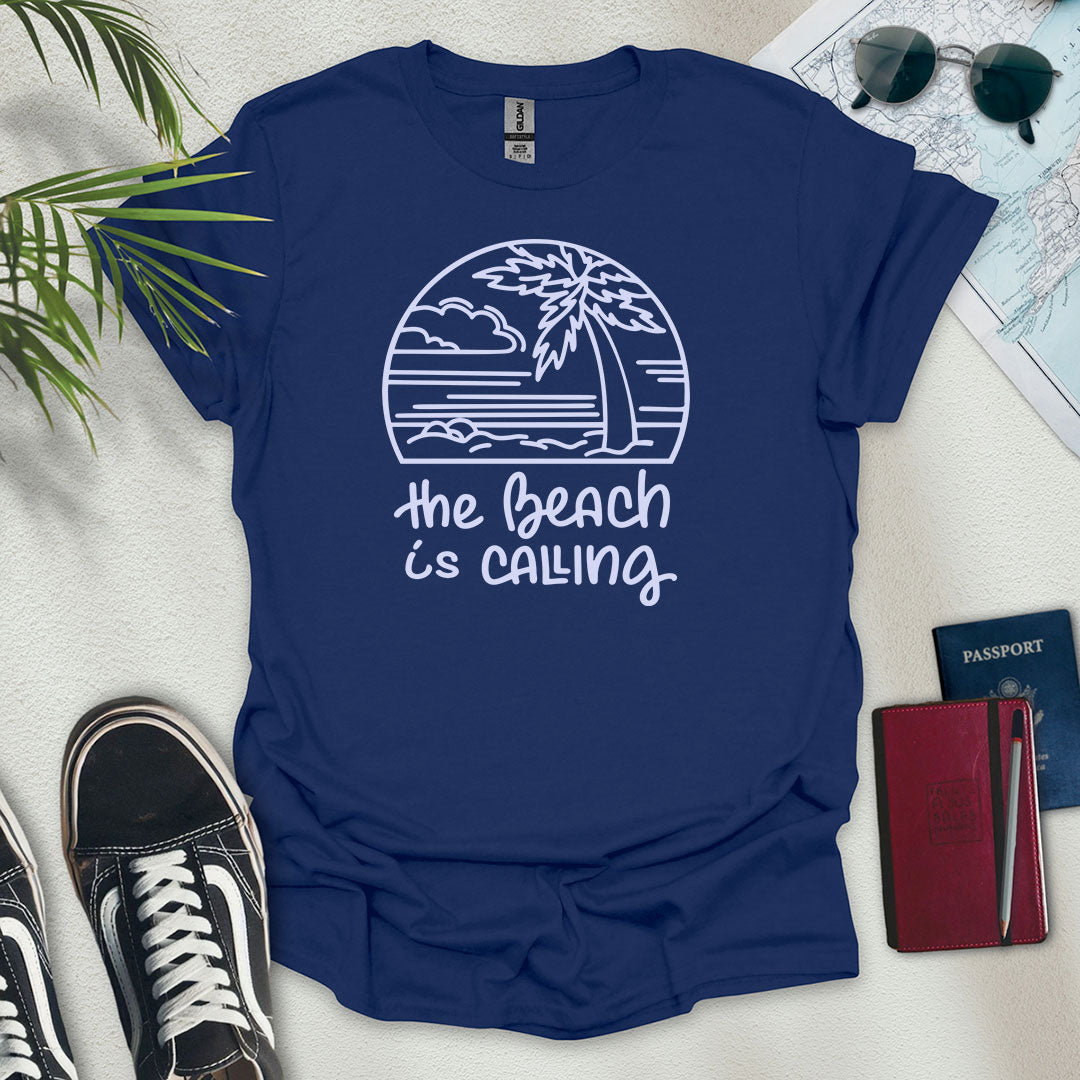 The Beach is Calling T-Shirt - Wander Wears | Explore in Style - Adventure & Travel Apparel