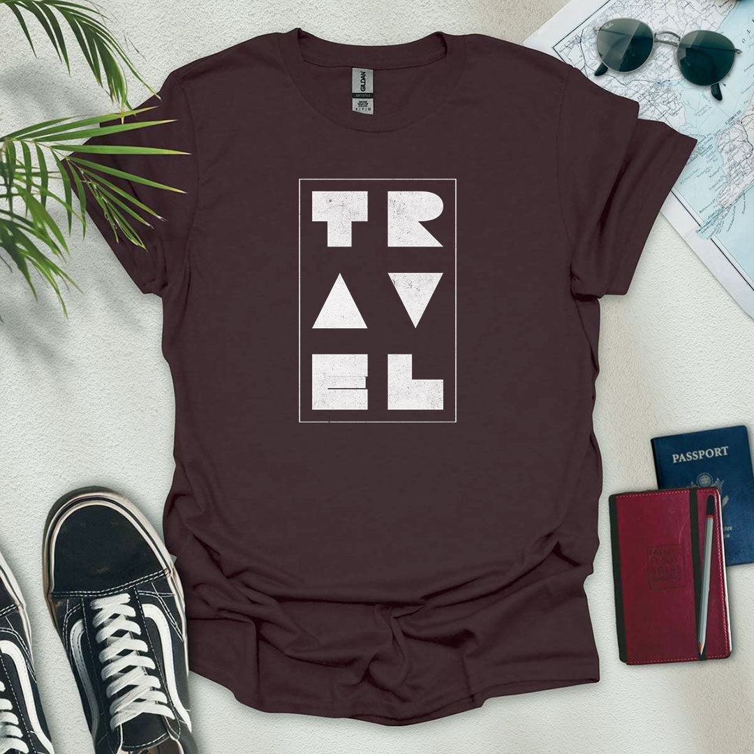 Travel Geometric T-Shirt - Wander Wears | Explore in Style - Adventure & Travel Apparel