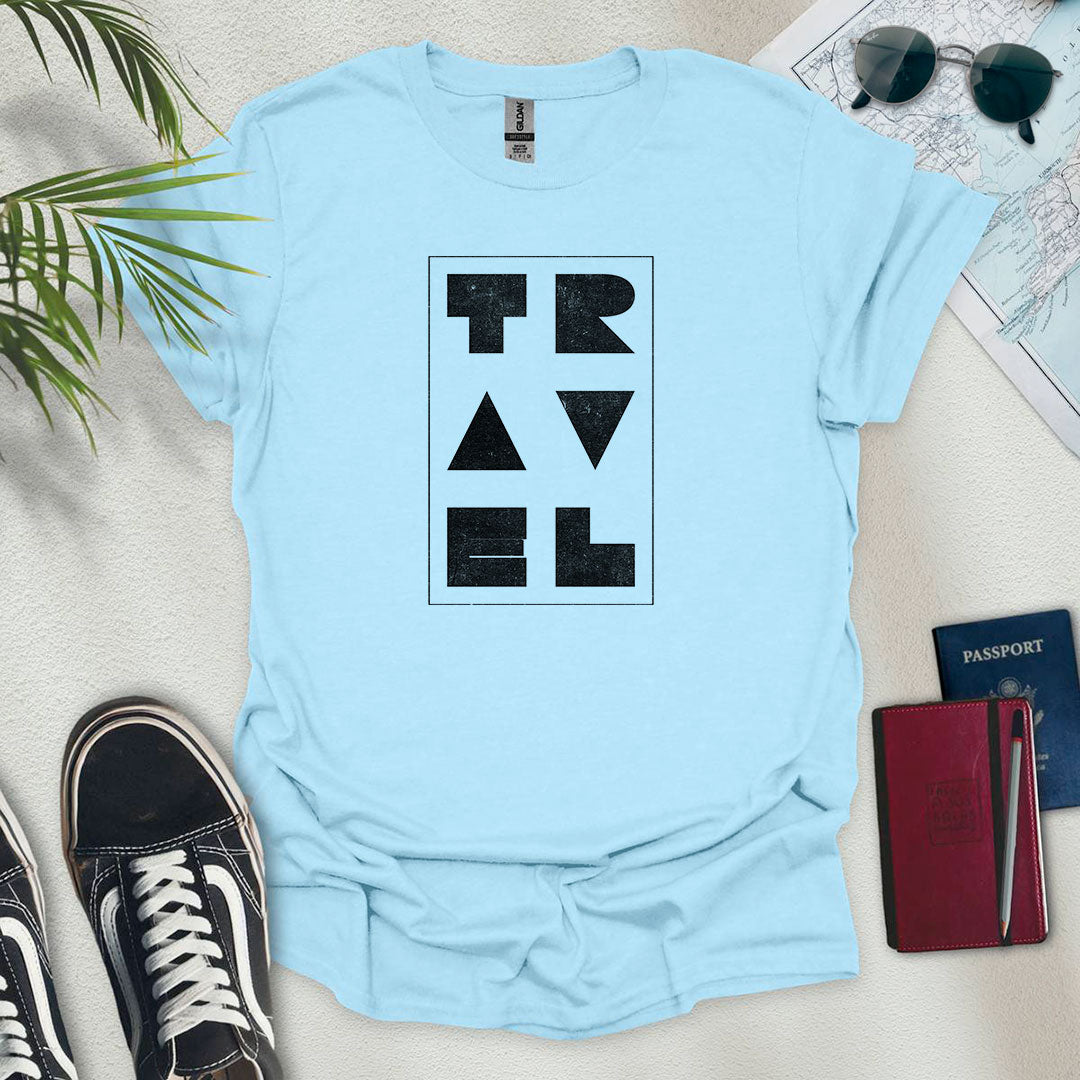 Travel Geometric T-Shirt - Wander Wears | Explore in Style - Adventure & Travel Apparel