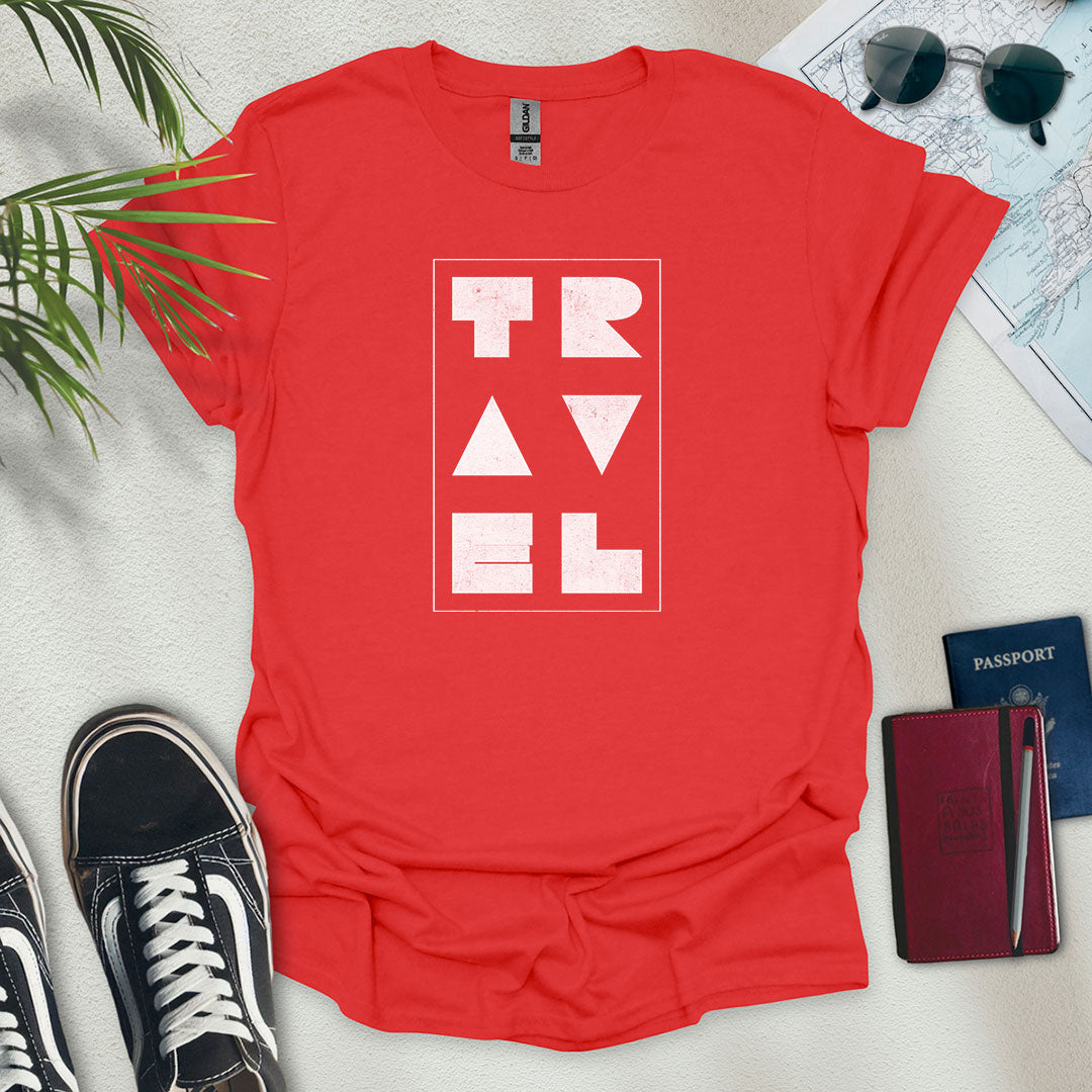 Travel Geometric T-Shirt - Wander Wears | Explore in Style - Adventure & Travel Apparel