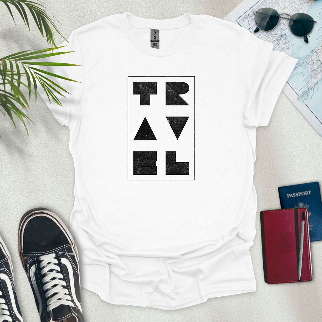 Travel Geometric T-Shirt - Wander Wears | Explore in Style - Adventure & Travel Apparel