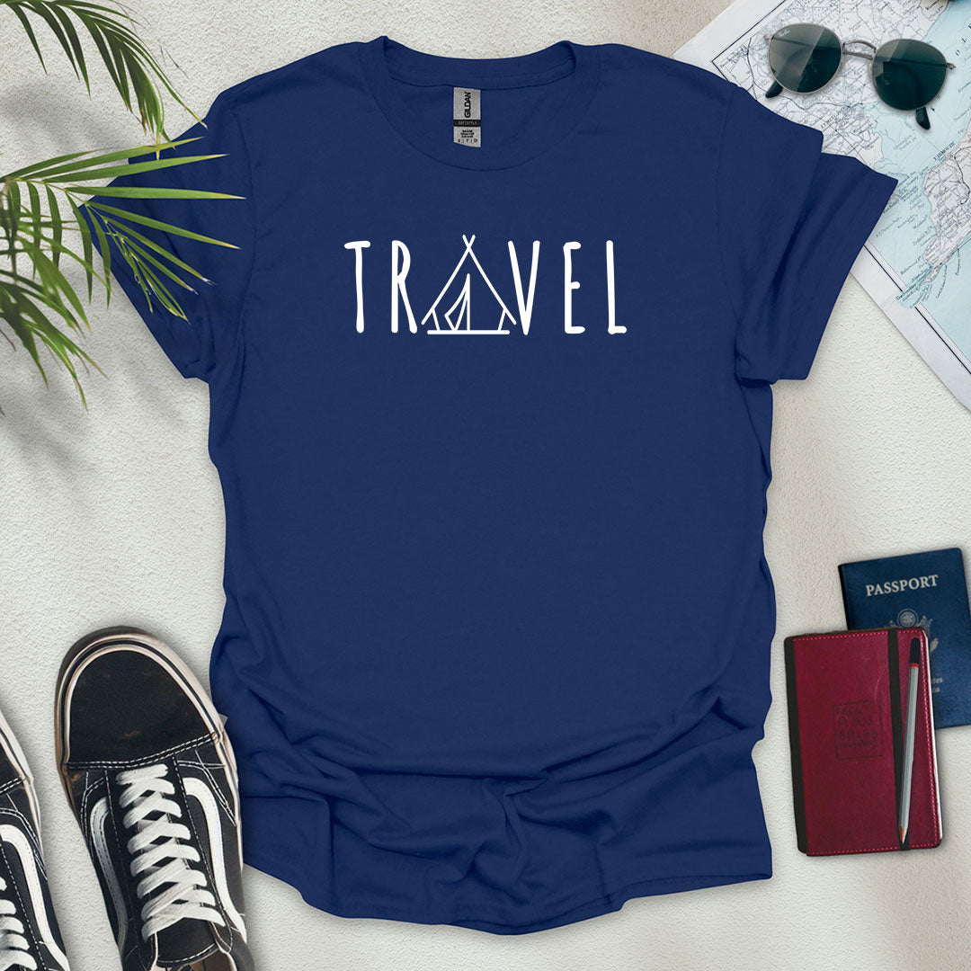 Travel Tent T-Shirt - Wander Wears | Explore in Style - Adventure & Travel Apparel