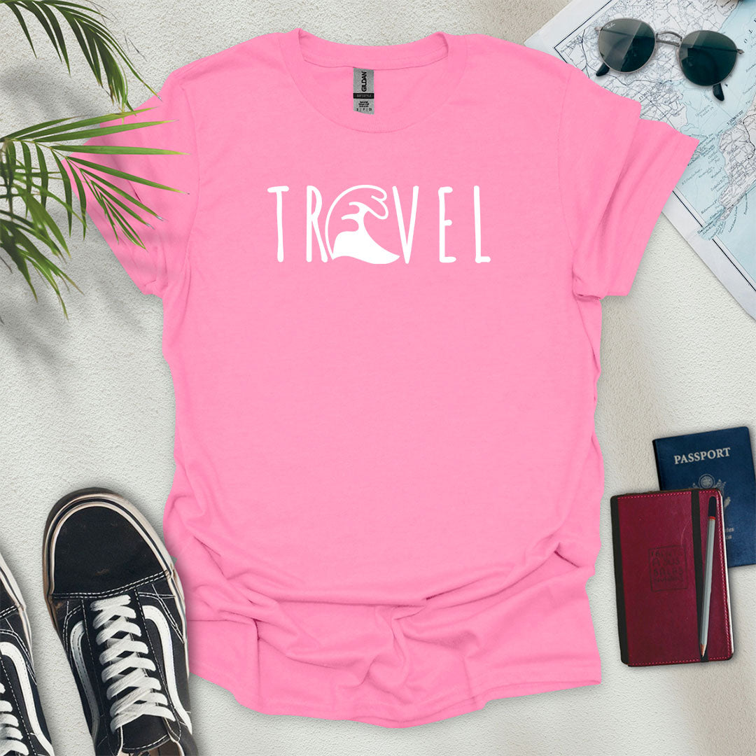 Travel Wave T-Shirt - Wander Wears | Explore in Style - Adventure & Travel Apparel