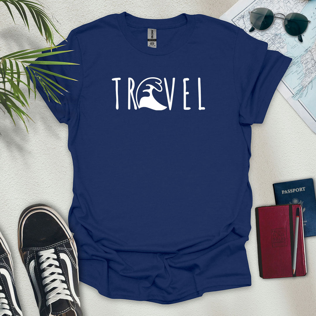 Travel Wave T-Shirt - Wander Wears | Explore in Style - Adventure & Travel Apparel