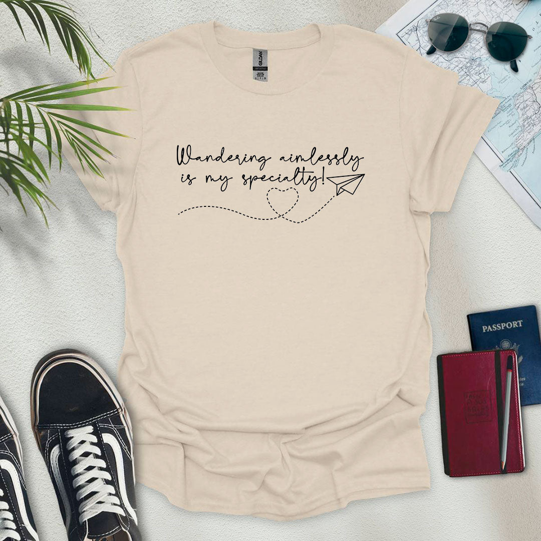 Wandering Aimlessly T-Shirt - Wander Wears | Explore in Style - Adventure & Travel Apparel