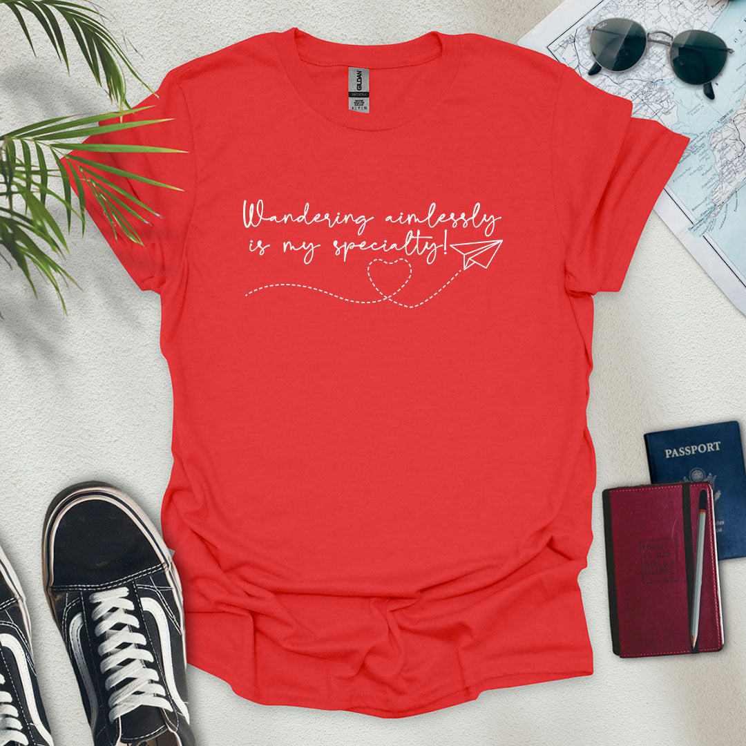 Wandering Aimlessly T-Shirt - Wander Wears | Explore in Style - Adventure & Travel Apparel