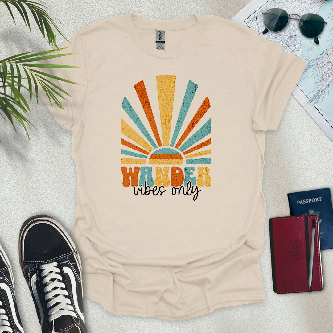Wander Vibes Only T-Shirt - Wander Wears | Explore in Style - Adventure & Travel Apparel