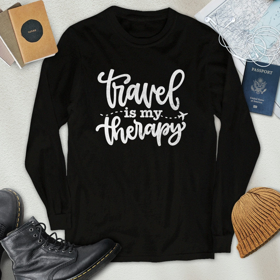 Travel is My Therapy Long Sleeve
