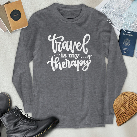 Travel is My Therapy Long Sleeve