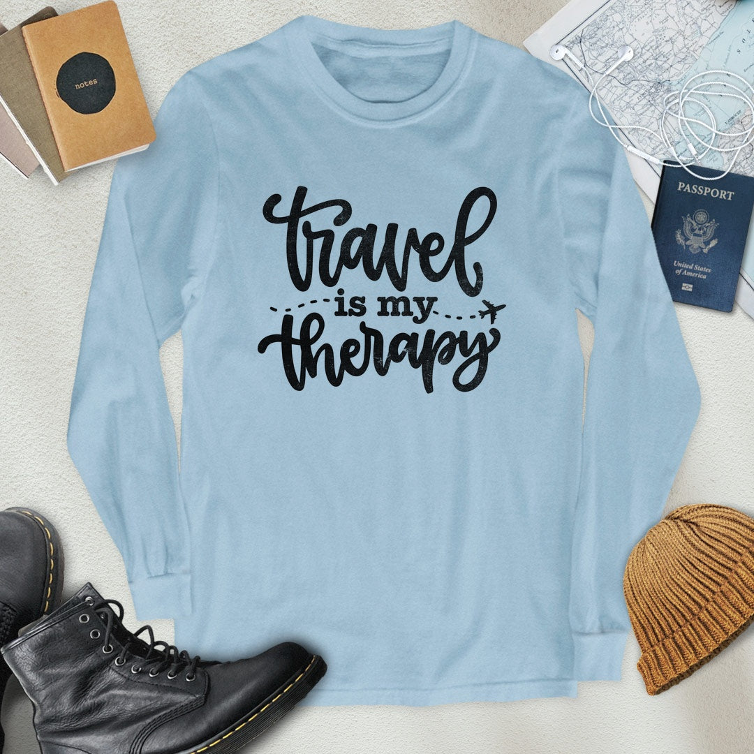 Travel is My Therapy Long Sleeve