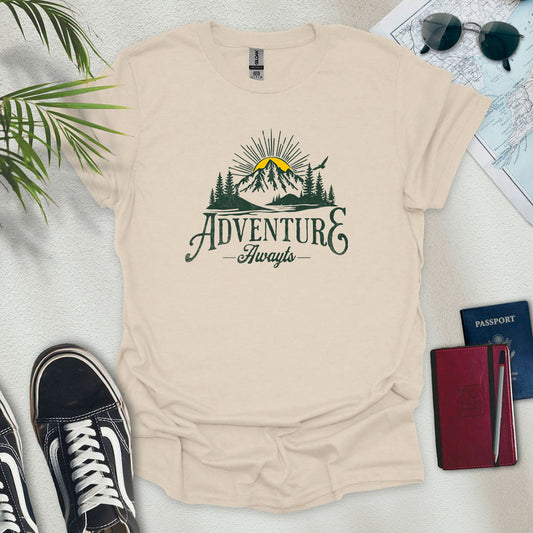 Adventure Awaits T-Shirt - Wander Wears | Explore in Style - Adventure & Travel Apparel