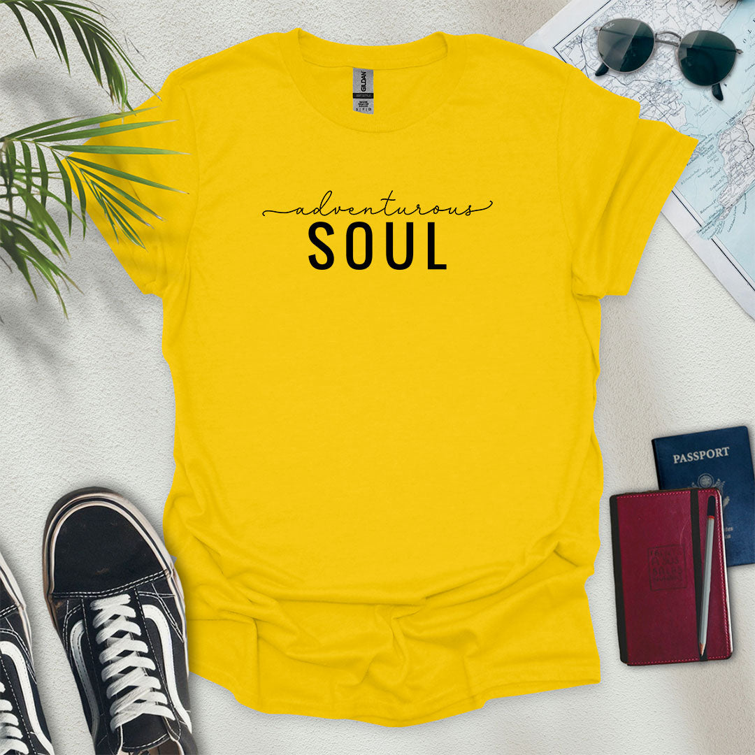 Adventurous Soul T-Shirt - Wander Wears | Explore in Style - Adventure & Travel Apparel