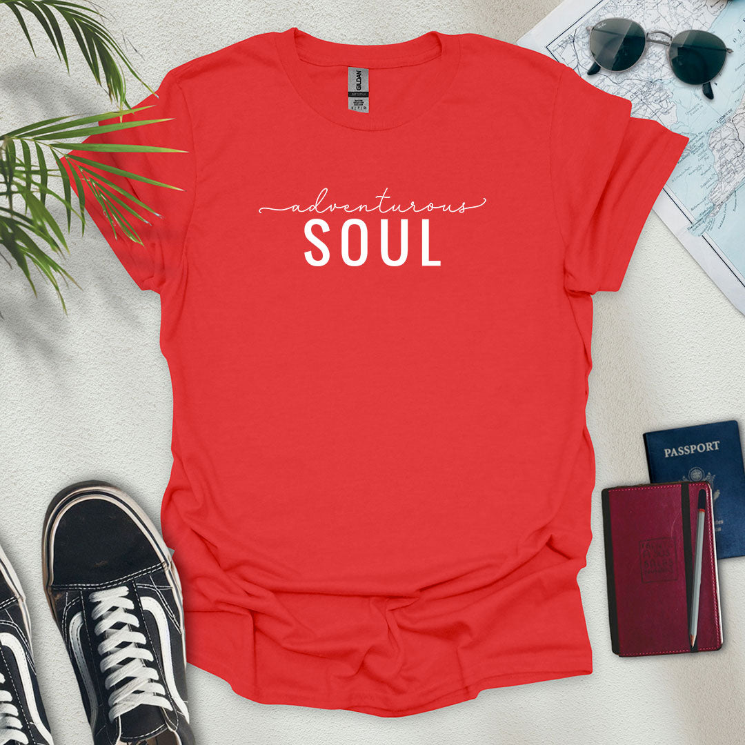 Adventurous Soul T-Shirt - Wander Wears | Explore in Style - Adventure & Travel Apparel