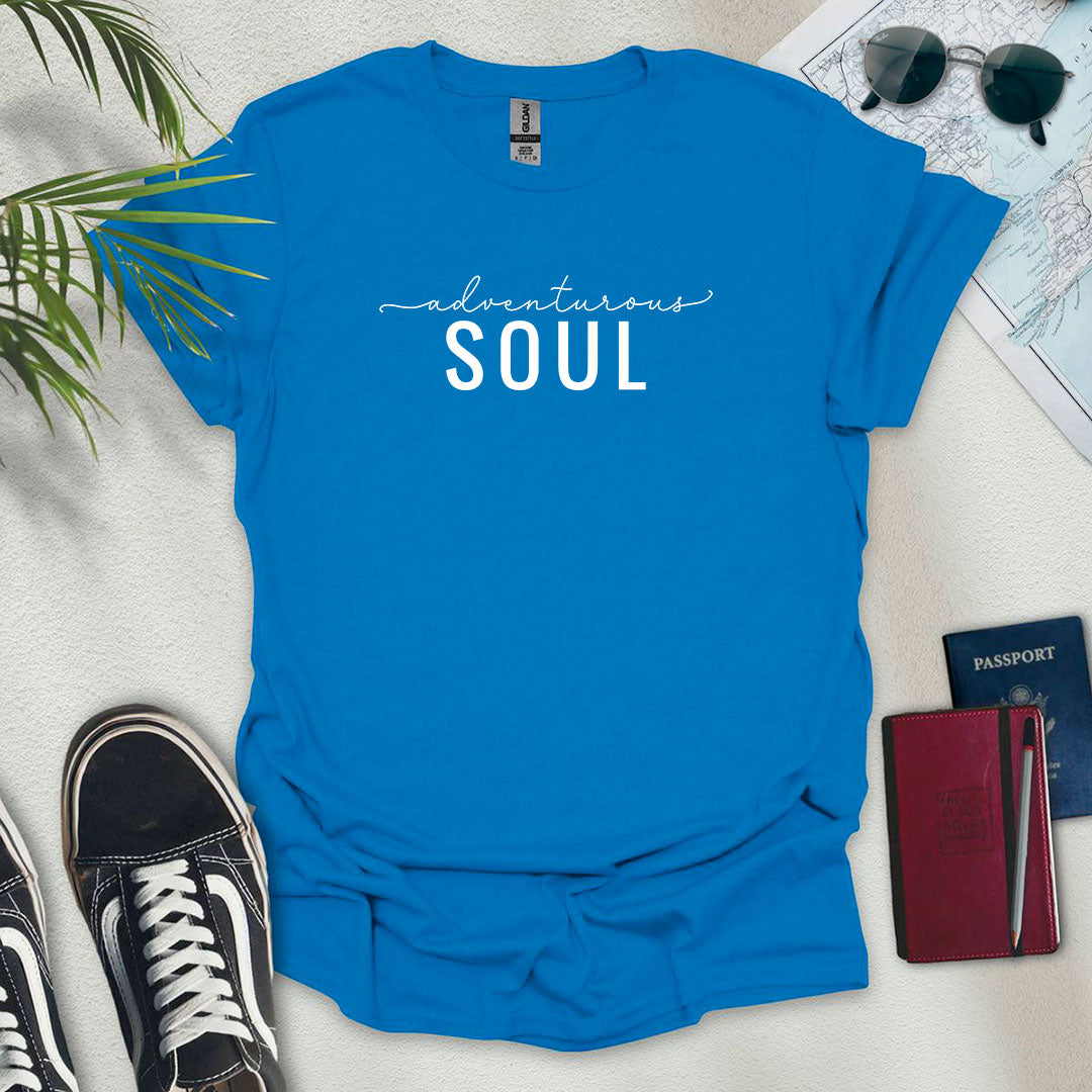 Adventurous Soul T-Shirt - Wander Wears | Explore in Style - Adventure & Travel Apparel