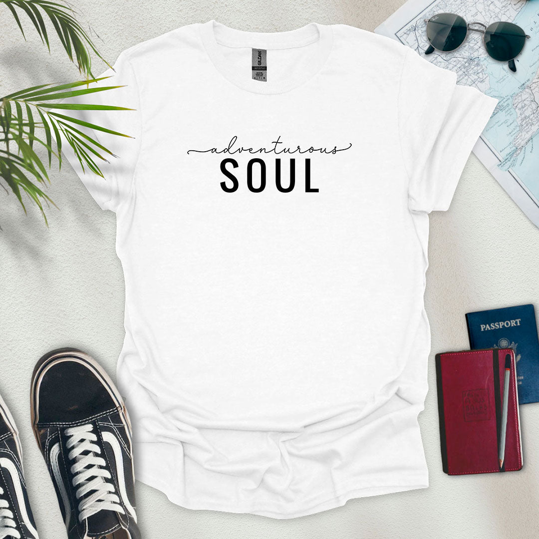 Adventurous Soul T-Shirt - Wander Wears | Explore in Style - Adventure & Travel Apparel