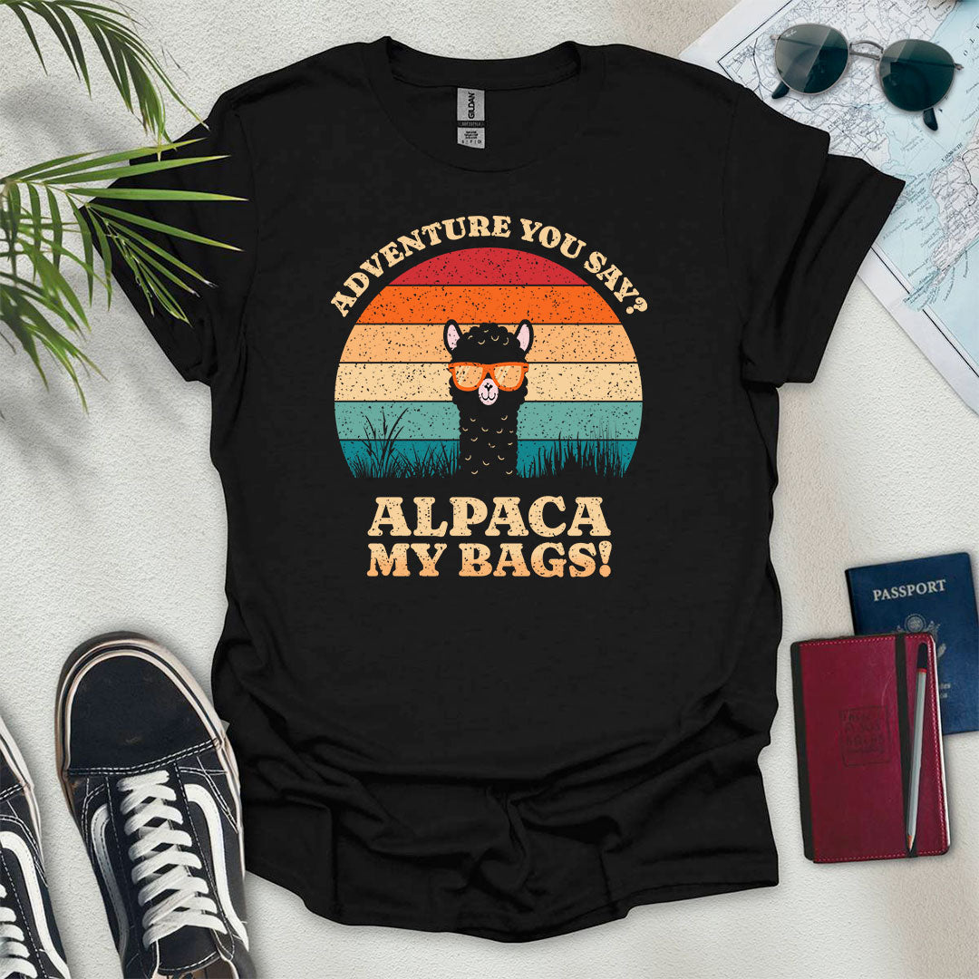 Alpaca My Bags T-Shirt - Wander Wears | Explore in Style - Adventure & Travel Apparel